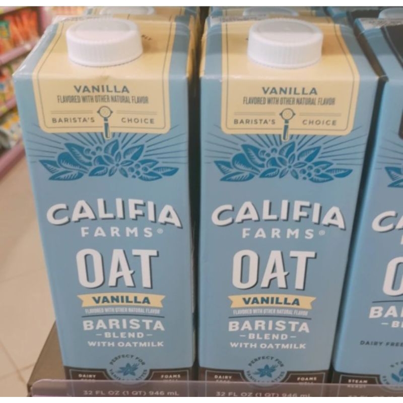 

califia farm oat milk barista vanilla 946ml