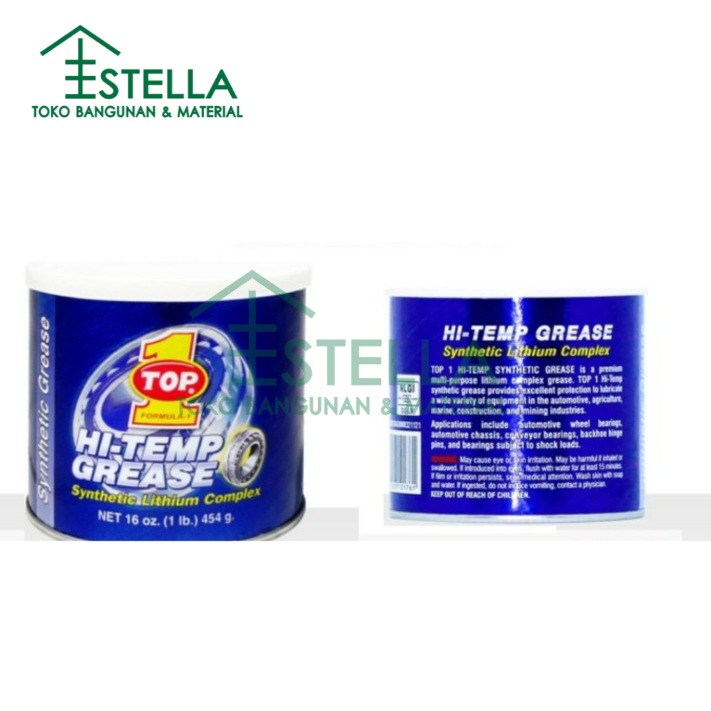 GREASE HI TEMP TOP 1 GEMUK PASLIN TOP 1 BIRU PELUMAS CHASSIS BEARING SYNTHETIC LITHIUM TOP ONE