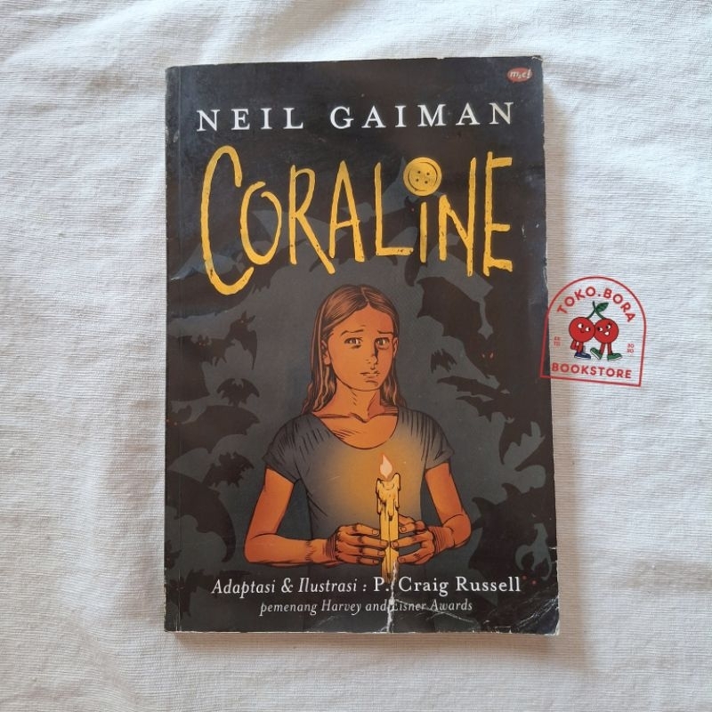 Buku Novel Grafis Horror CORALINE - Neil Gaiman adaptasi oleh P Craig Russell Preloved ORIGINAL