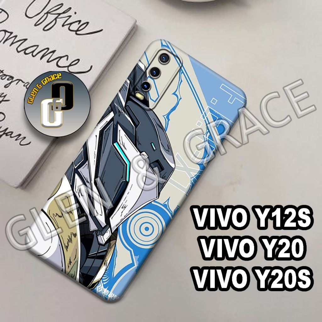 G51- Case Pro Camera VIVO Y12S / Y20 / Y20S - motif ROBOT - silikon VIVO Y12S - softcase VIVO - baha