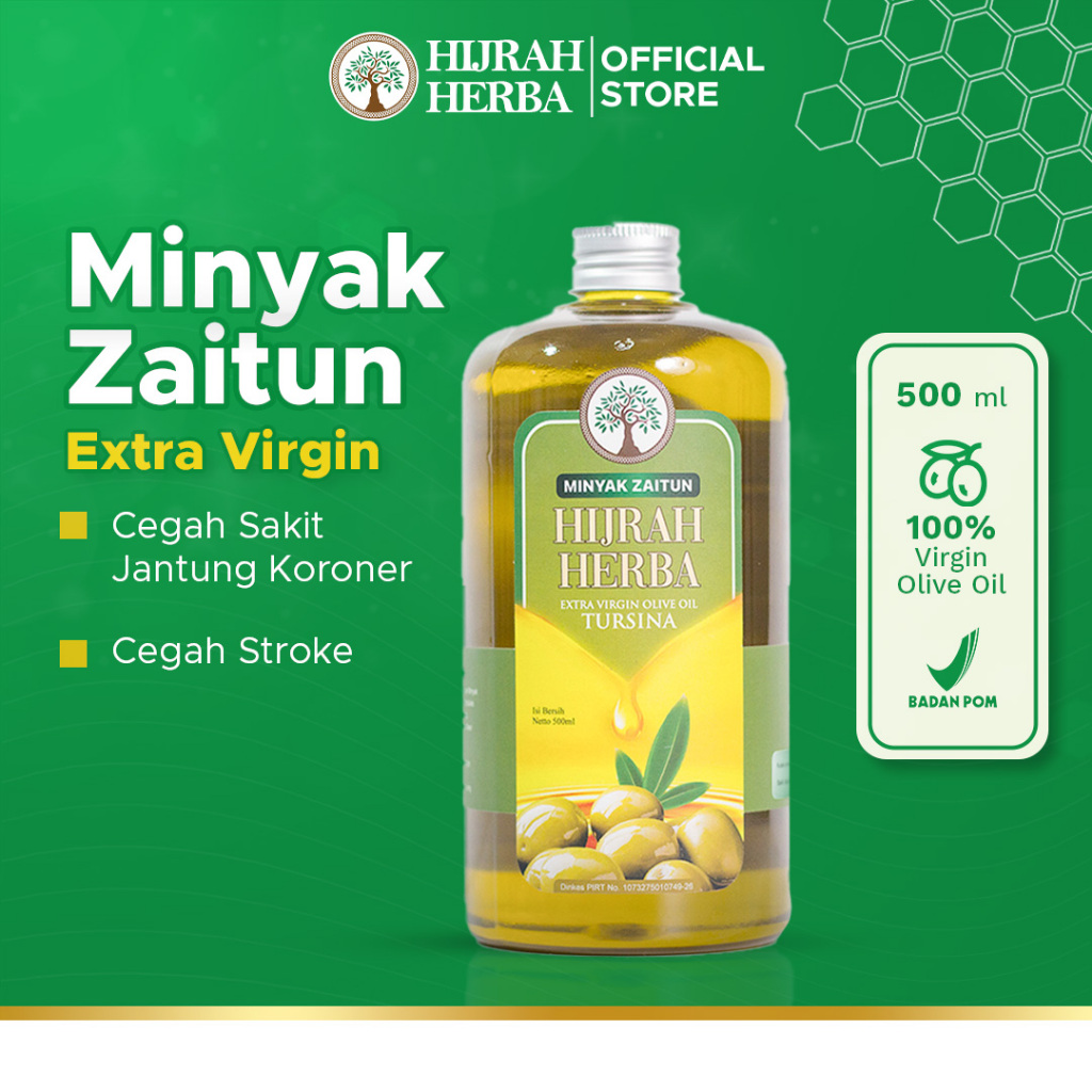 

Minyak Zaitun Hijrah Herba 500 ml Cegah Sakit Jantung dan Stroke