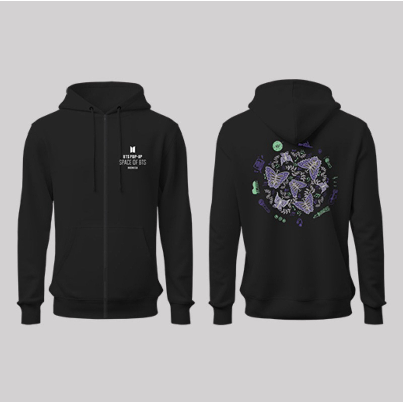 [SALE] BTS POP UP SPACE OF BTS INDONESIA OFFICIAL MD zipped hoodie - SPC Zipped Hoodie - Batik | jim