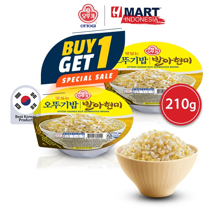 

Ottogi Cooked Brown Rice - Nasi Merah Instan Korea 210g
