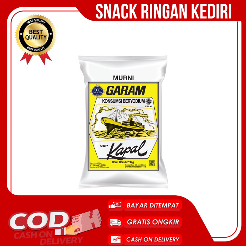 

Cap Kapal Garam 250gr - Bumbu Masakan Sehari-hari