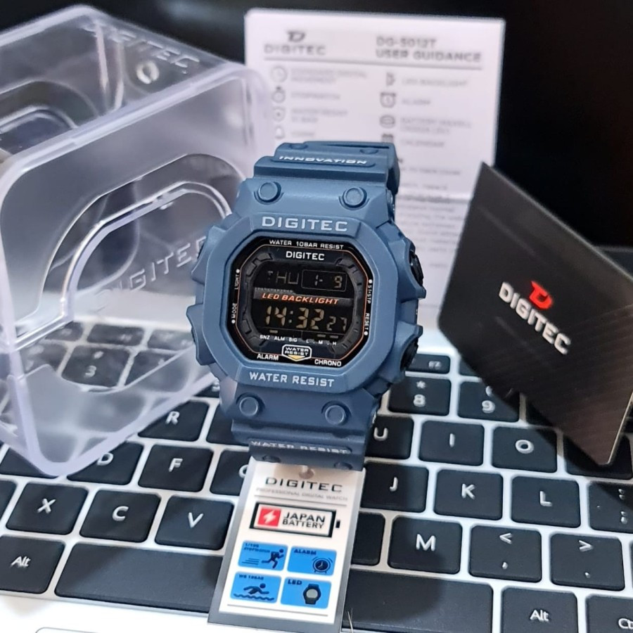 Jam Tangan Pria DIGITEC DG-5012T/2012T Digital DG 5012 DG 2012 Original Digitec