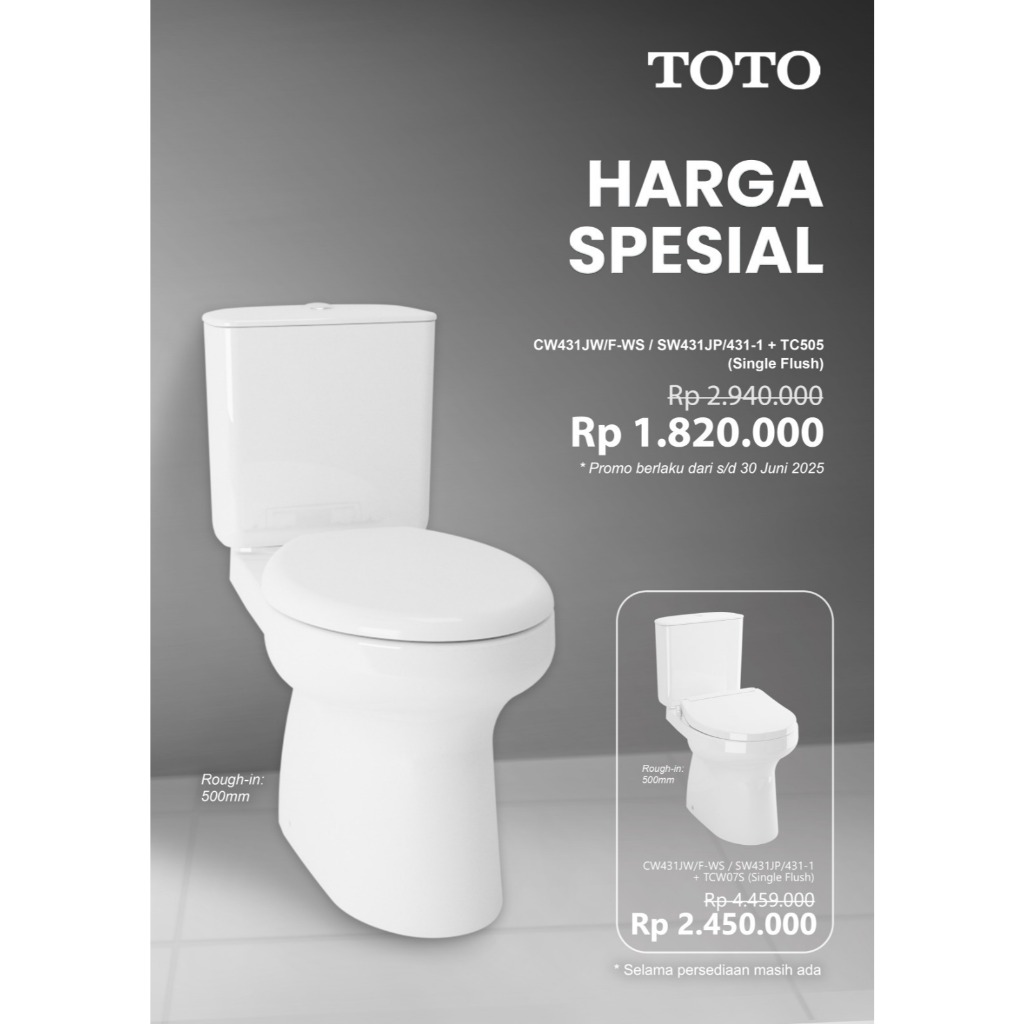 Closet Duduk TOTO CW 431 J / CW431J WHITE