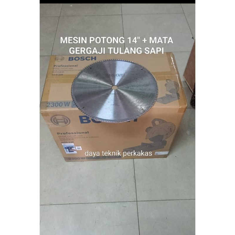 Bosch mesin potong tulang set 1 pcs mata gergaji 14" / mesin cutting wheel BOSCH set pisau potong tu