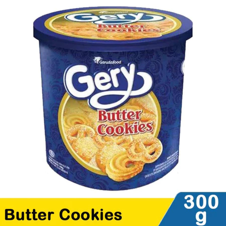 

(KLG) Gery Butter Cookies Kaleng 300gr / 225 gr