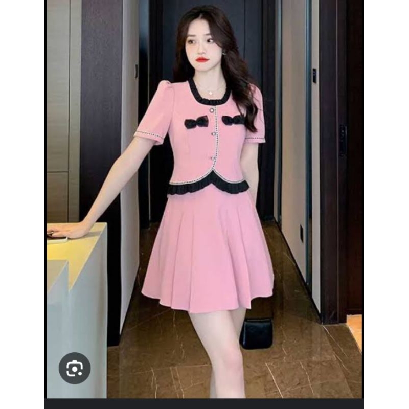 baju wanita Korea one set 1k