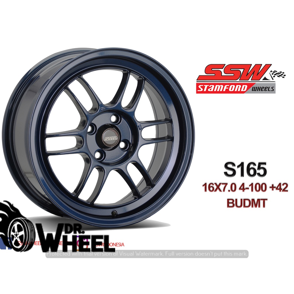 Bisa tuker tambah velg mobil model rpf1 ring 16 h4x100 warna blue matt bisa untuk  Avega, Getz, Matr