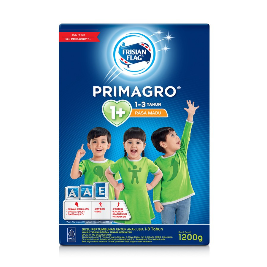 

Frisian Flag Primagro 1+ Madu 1200g Susu Pertumbuhan Anak 016716