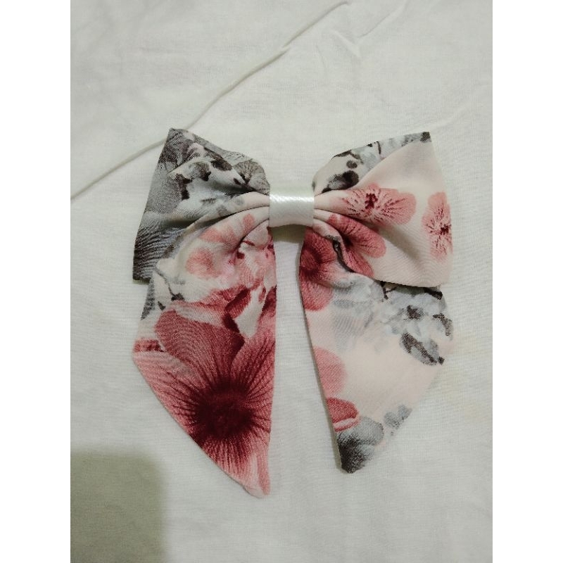 Pita Rambut Korea hair ribbon clip Korean medium & long bow