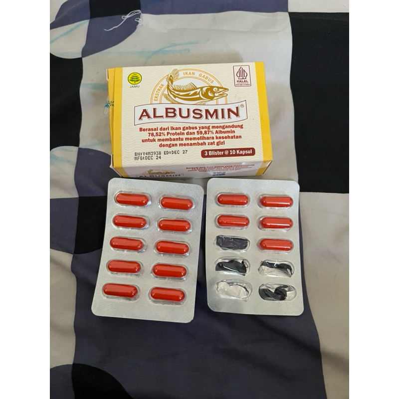 Albusmin kapsul ikan gabus luka caesar