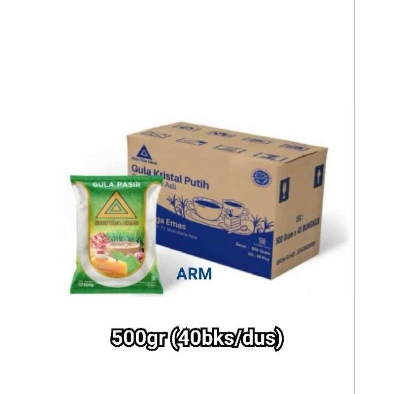 

Gula Pasir Segitiga Emas 40x500gr (Promo Hemat)