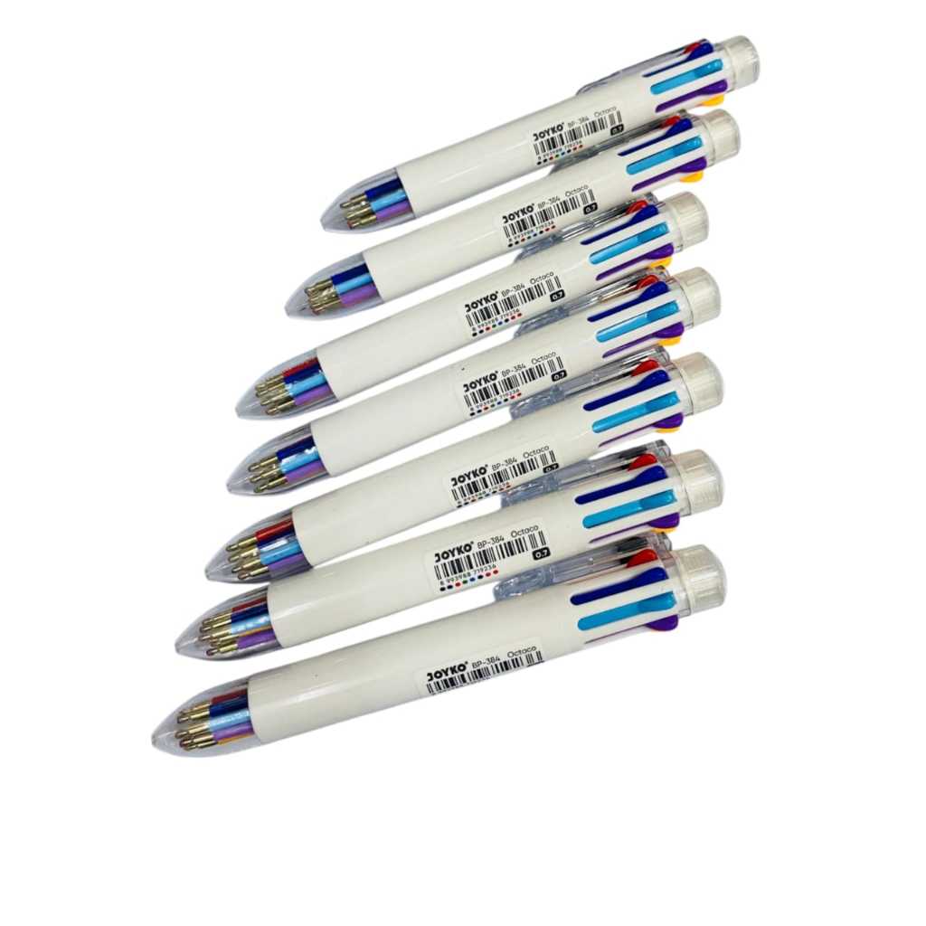 

Joyko Ballpen Pulpen BP-384 Octaco 0.7mm 8 Colours / Balpoint 8 Warna