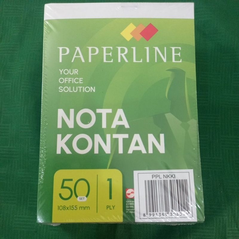 

Paperline Nota Kontan 1ply 50set (Kecil)
