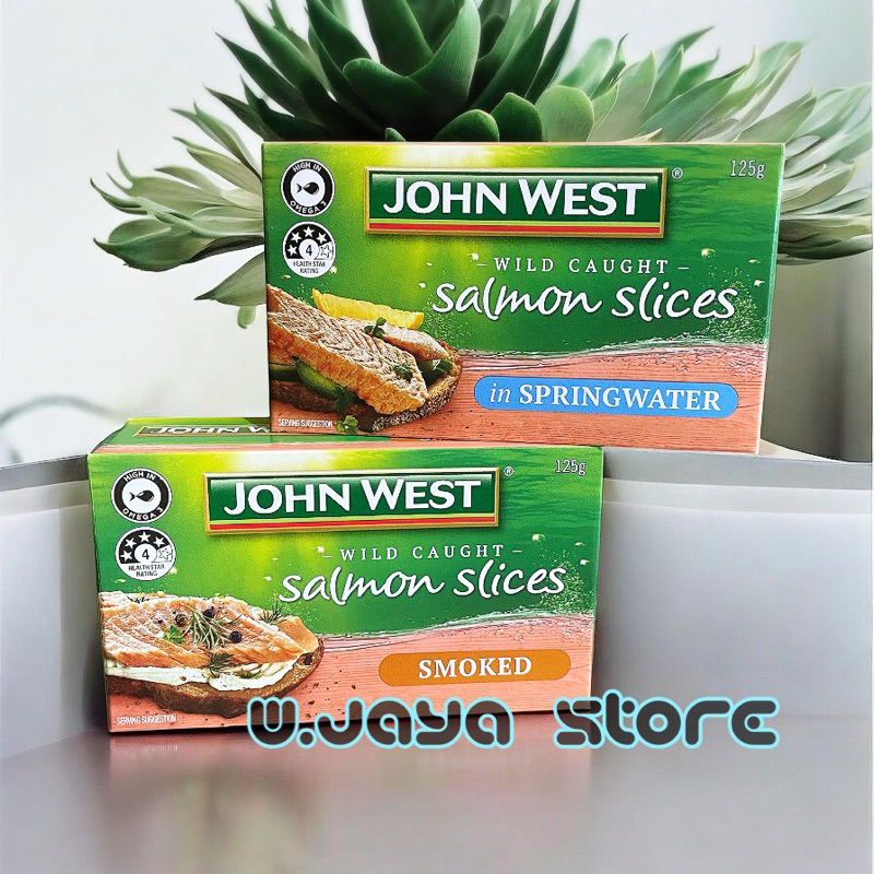 

John West Salmon Slice Smoked | in Springwater | Salmon Kering 125g