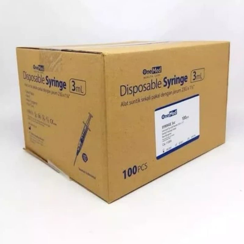 Spuit 3 cc Onemed/ syringe onemed 3cc