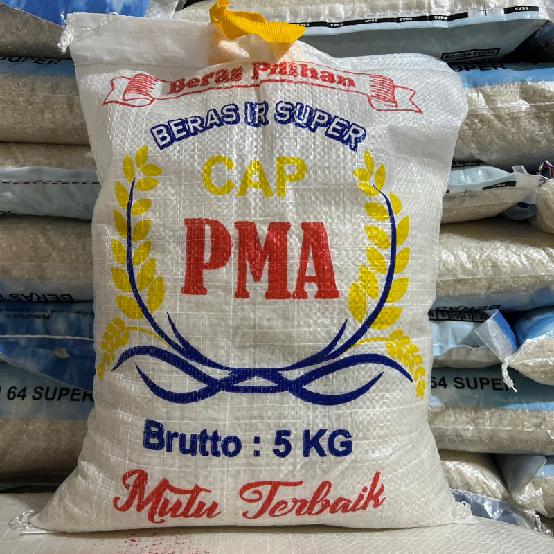

Beras Enak, Beras Putih, Beras Pulen, Beras Medium, Beras Cap PMA 5kg