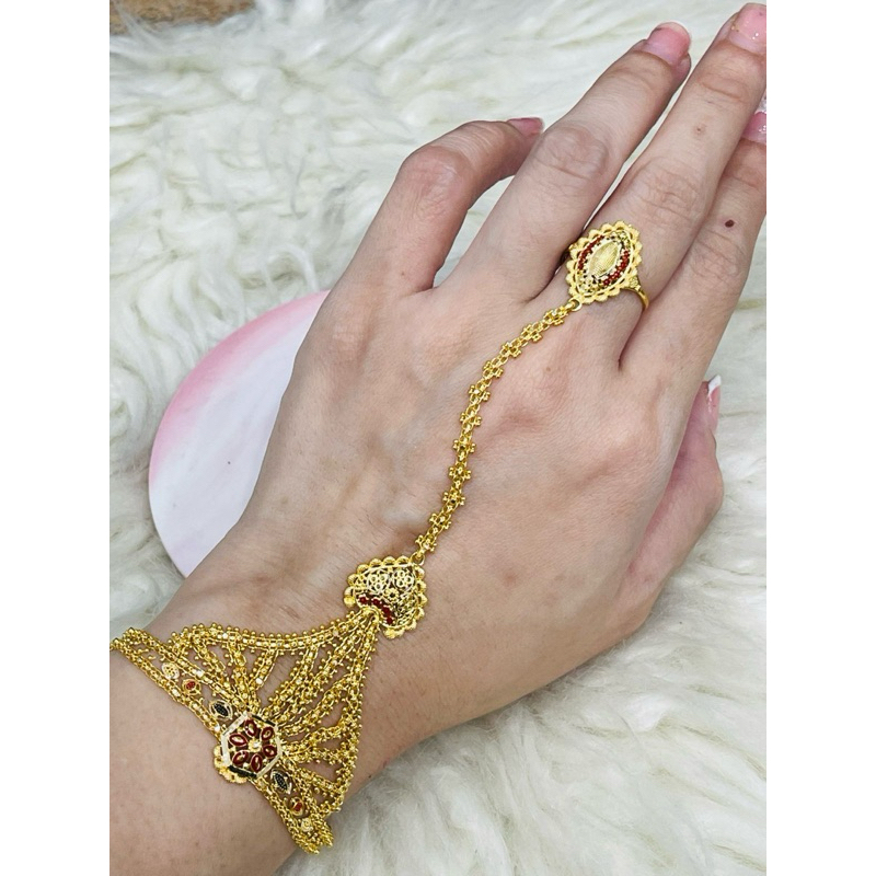 gelang cincin india dubai kerawang uk 13 adjust emas asli kadar 700