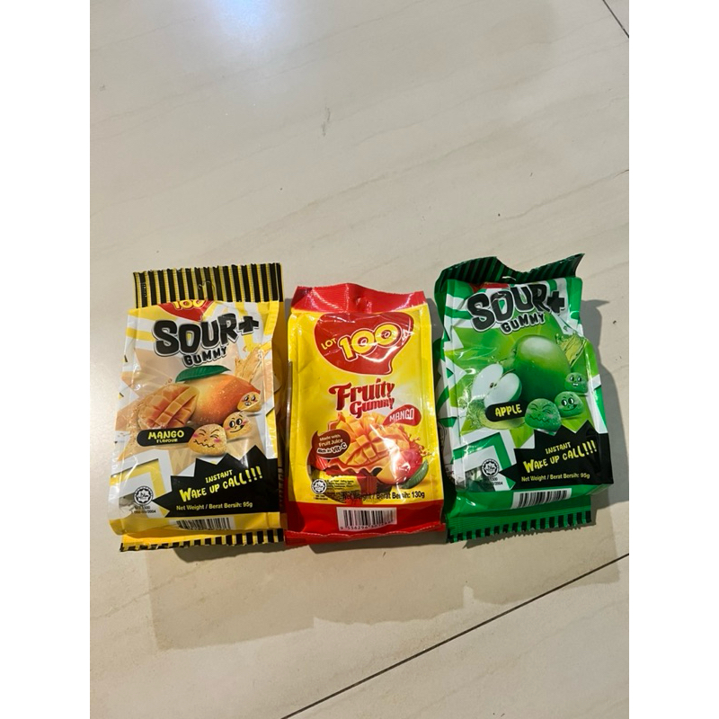 

Fruity Gummy / Sour Gummy Mangga dan Apple 130 Gr