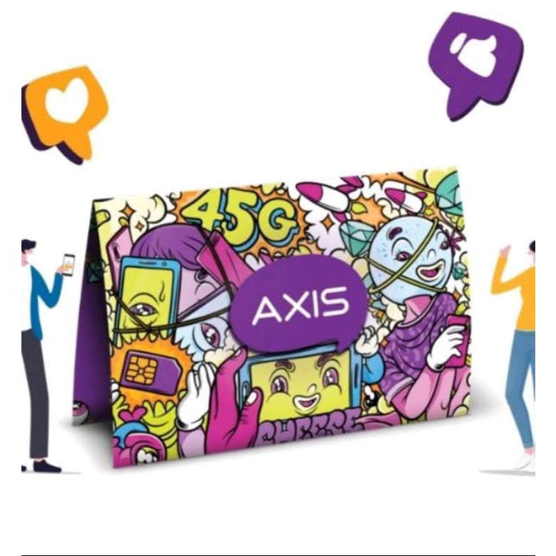 kartu perdana paket internet axis kuota 3gb(exp 2028) (segel)