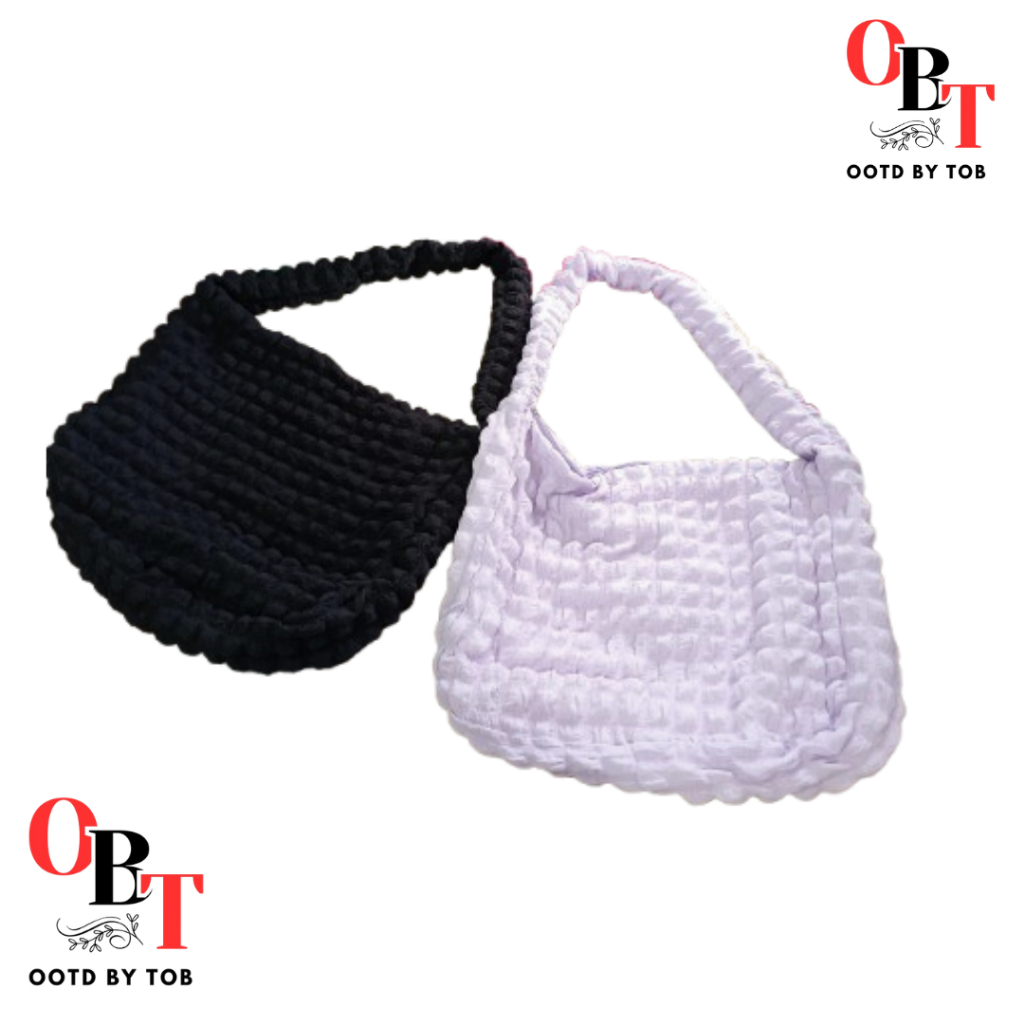 Puffy Bag Tote Bag Korean Style Tas Bahu Y2k Lucu Jumbo
