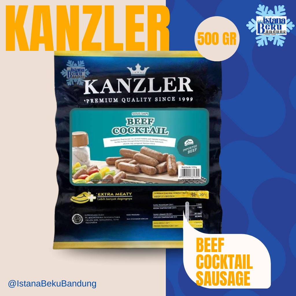 

Kanzler beef cocktail sausage 500gr