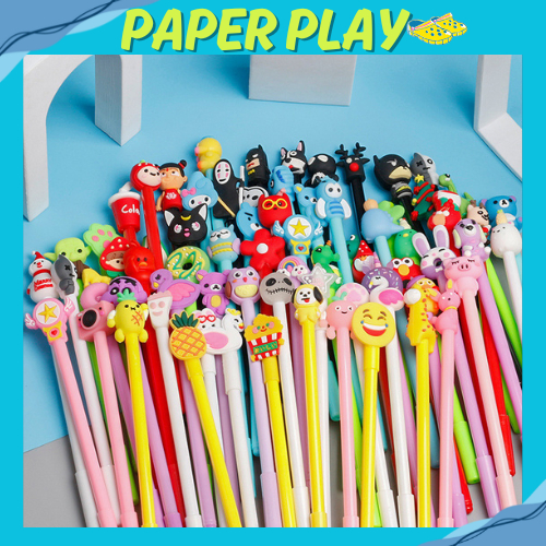 

PAPERPLAY Pulpen Gel Motif Karakter Lucu Untuk Anak-anak dan Koleksi Murah Import U162