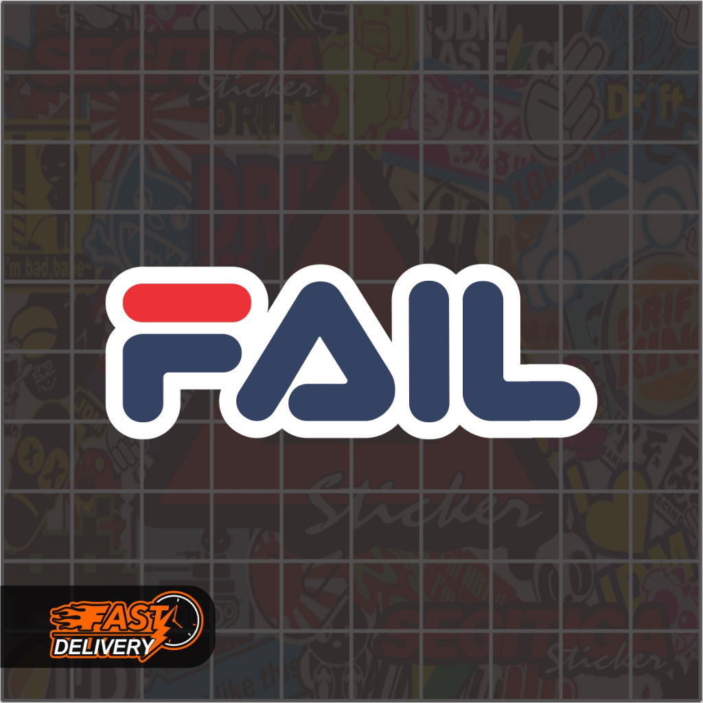 

Sticker Plesetan Fila Fail Ukuran 7 x 2.5 Cm