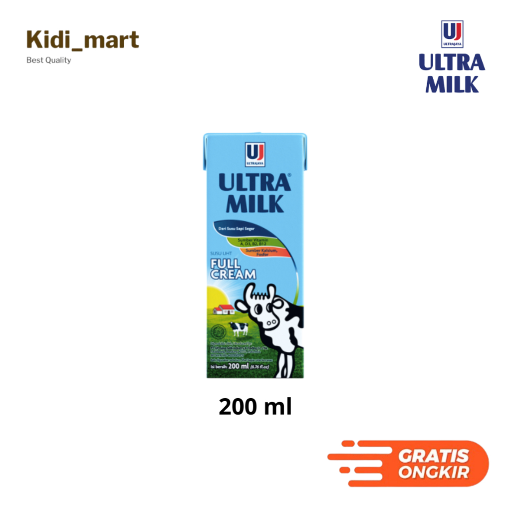 

Ultra Milk Susu UHT Full Cream Kotak 200 ml