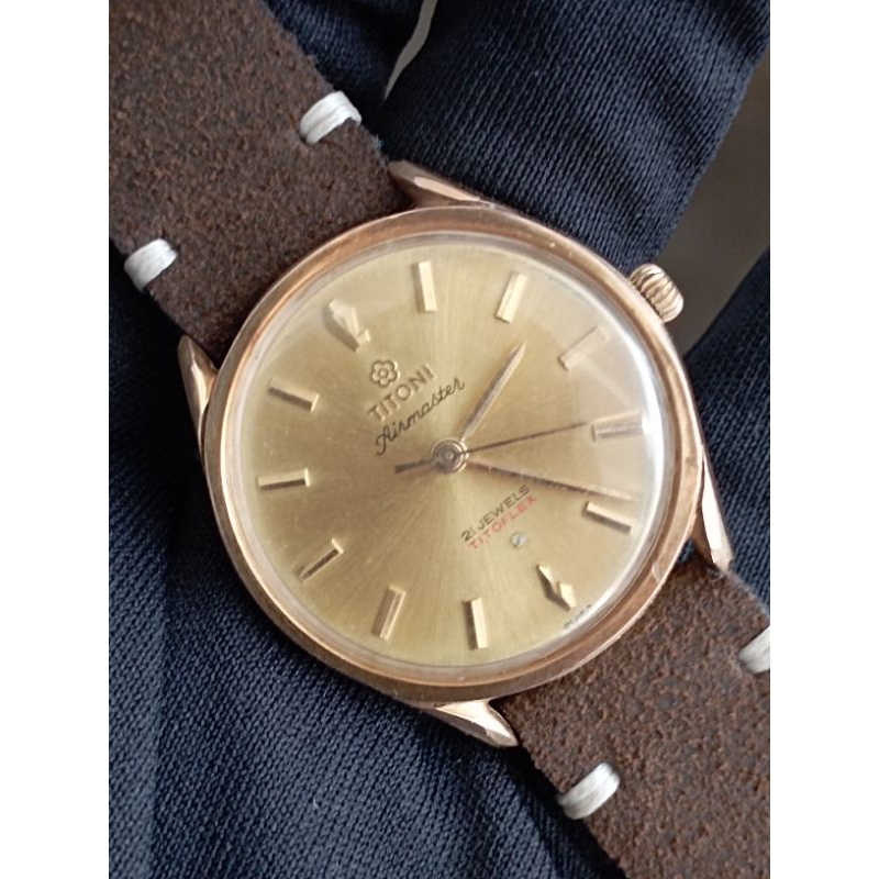 JAM TANGAN TITONI MANUAL WINDING ORIGINAL SECOND