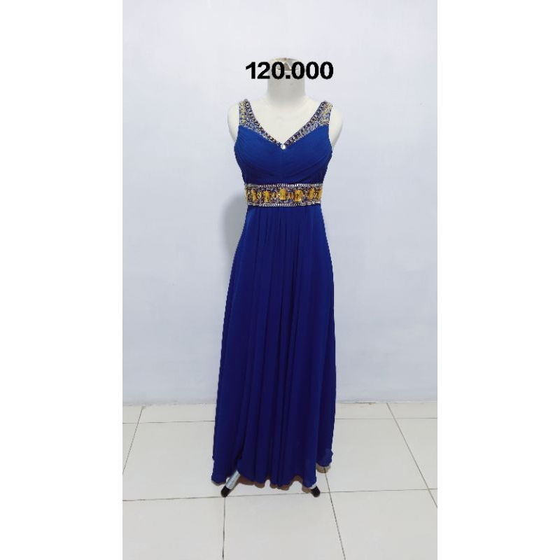 Dress Biru Elektrik