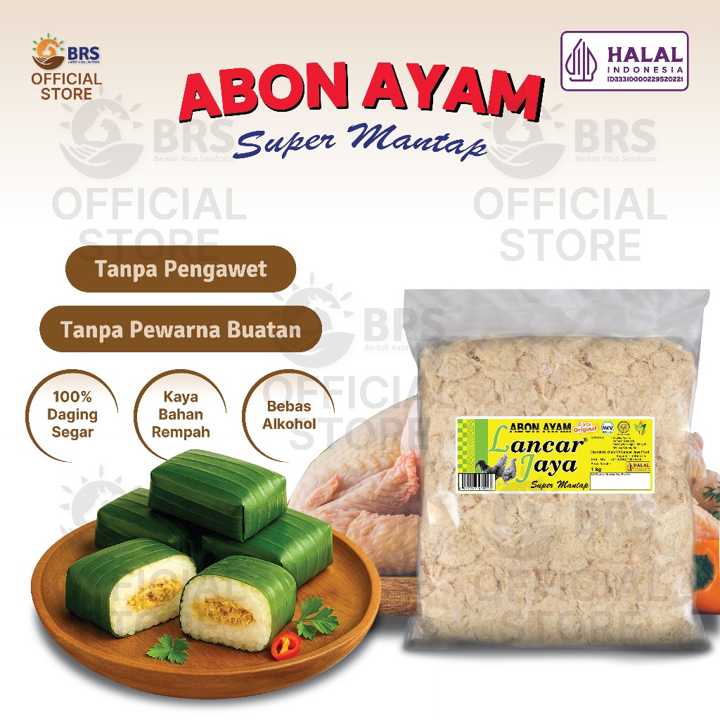 

Abon Ayam Premium Cap Lancar Jaya isi 1kg