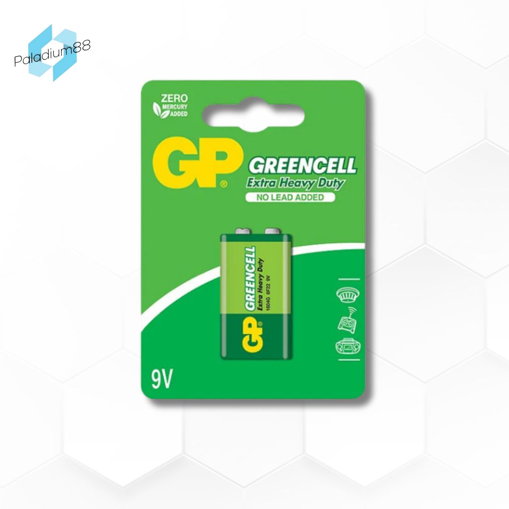 Baterai GP Greencell 9V | Baterai Batere Battery GP Greencell Kotak 9V
