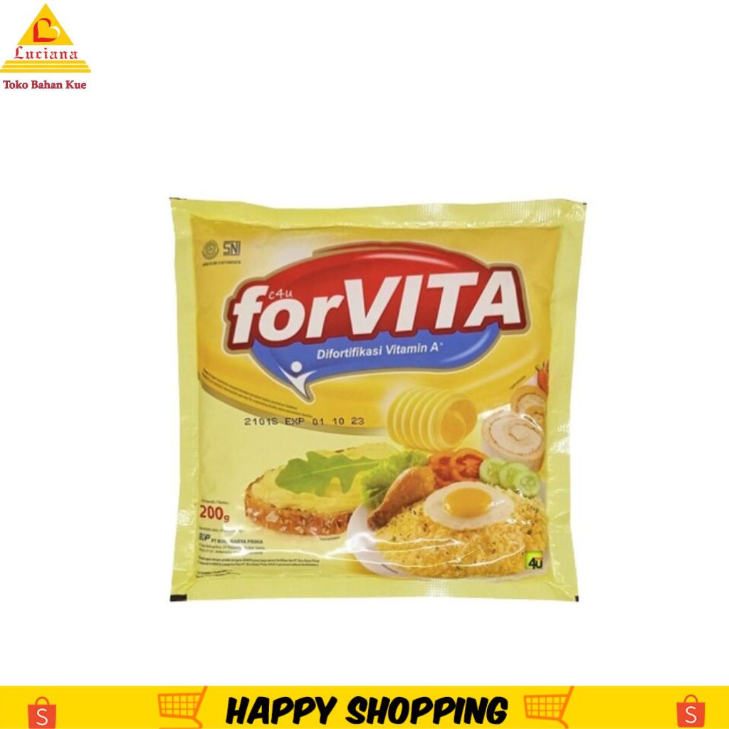 

Margarin FORVITA margarine kue serbaguna sachet 200gr / Forvita Margarin