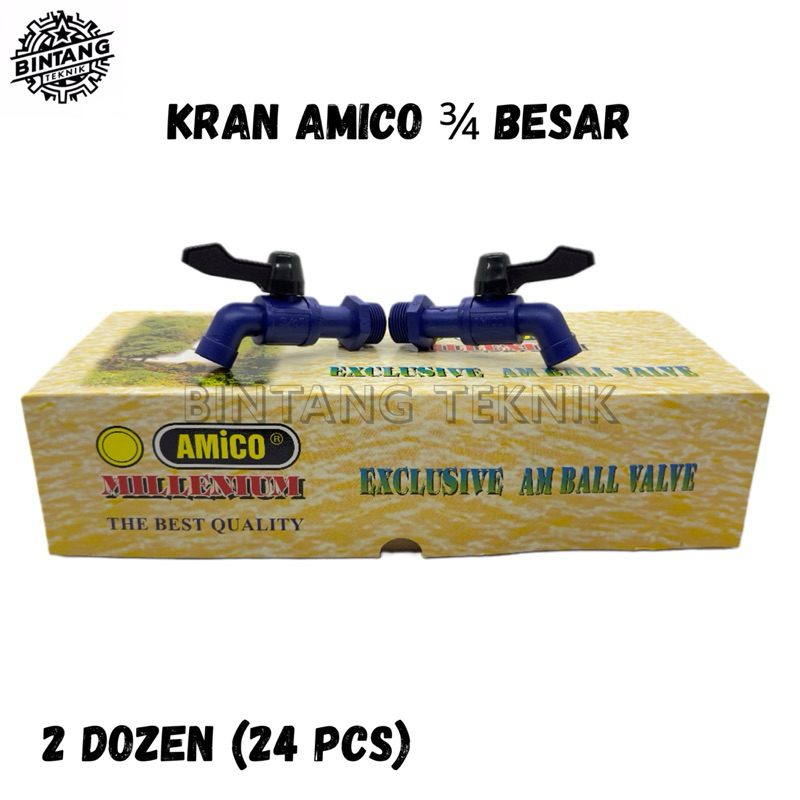 KRAN AMICO 3/4 JUMBO 1 KOTAK ISI 24 PCS / KRAN AIR AMICO PVC 3/4 BESAR