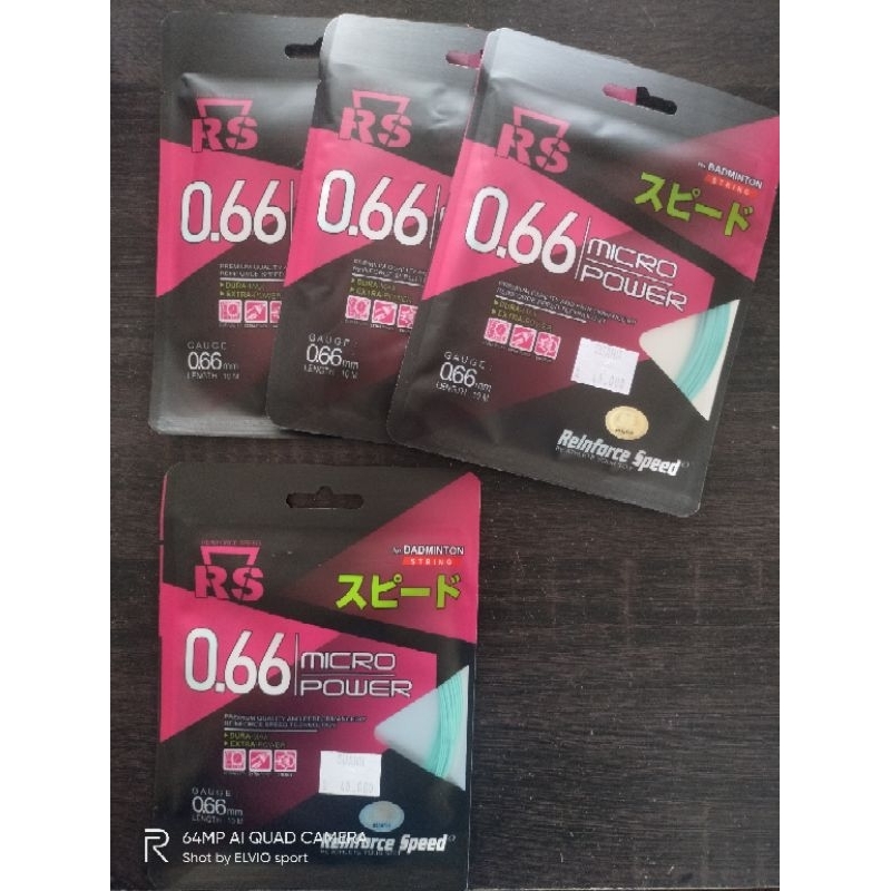 Senar Badminton Rs Micro Power 0.66 / Senar Rs 0.66 Micro Power Original