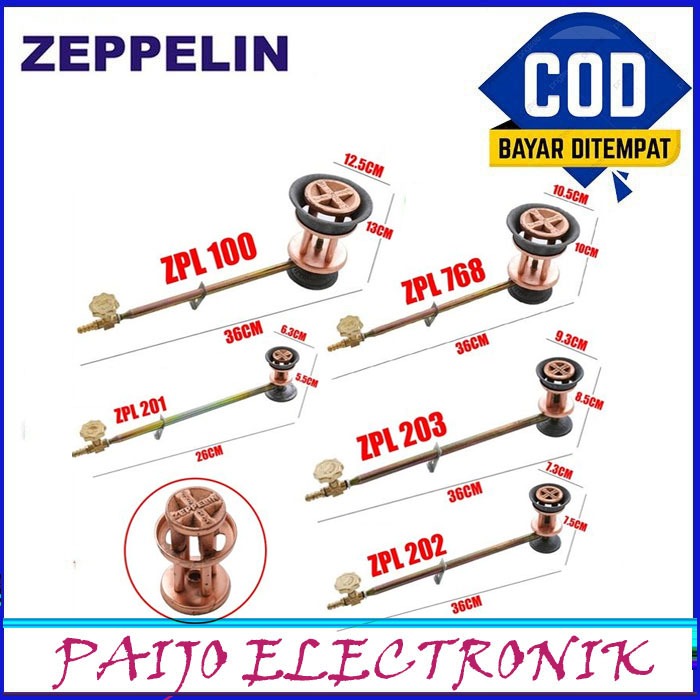 Kompor Gas Semawar ZEPPELIN 201/202/203/768/100/188/208/209 semawar Terkenal karena Kwalitasnya