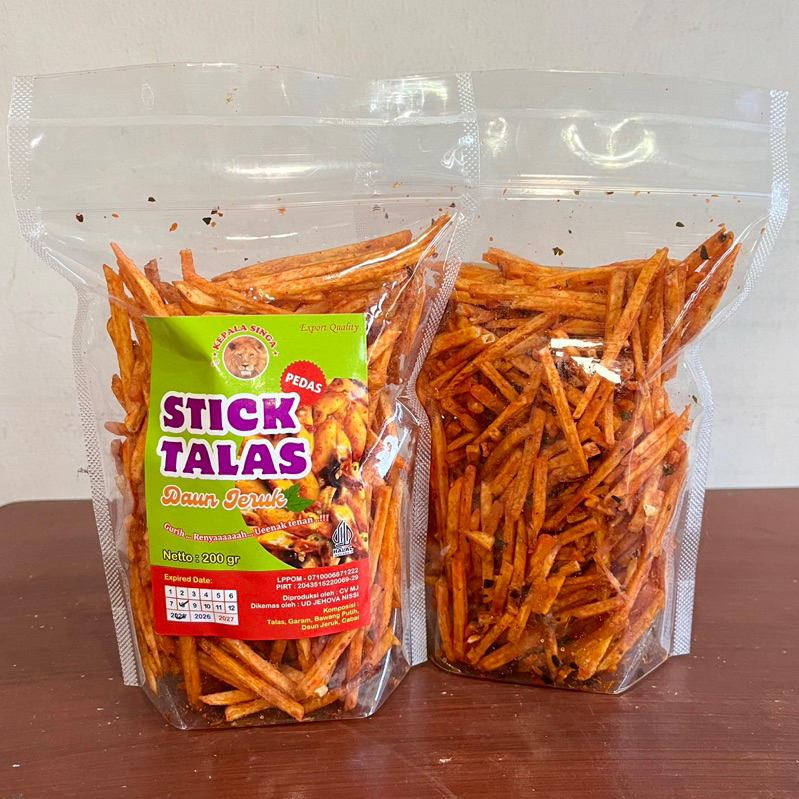 

STICK TALAS PEDAS DAUN JERUK STIK TALAS | CAMILAN SNACK OLEH OLEH