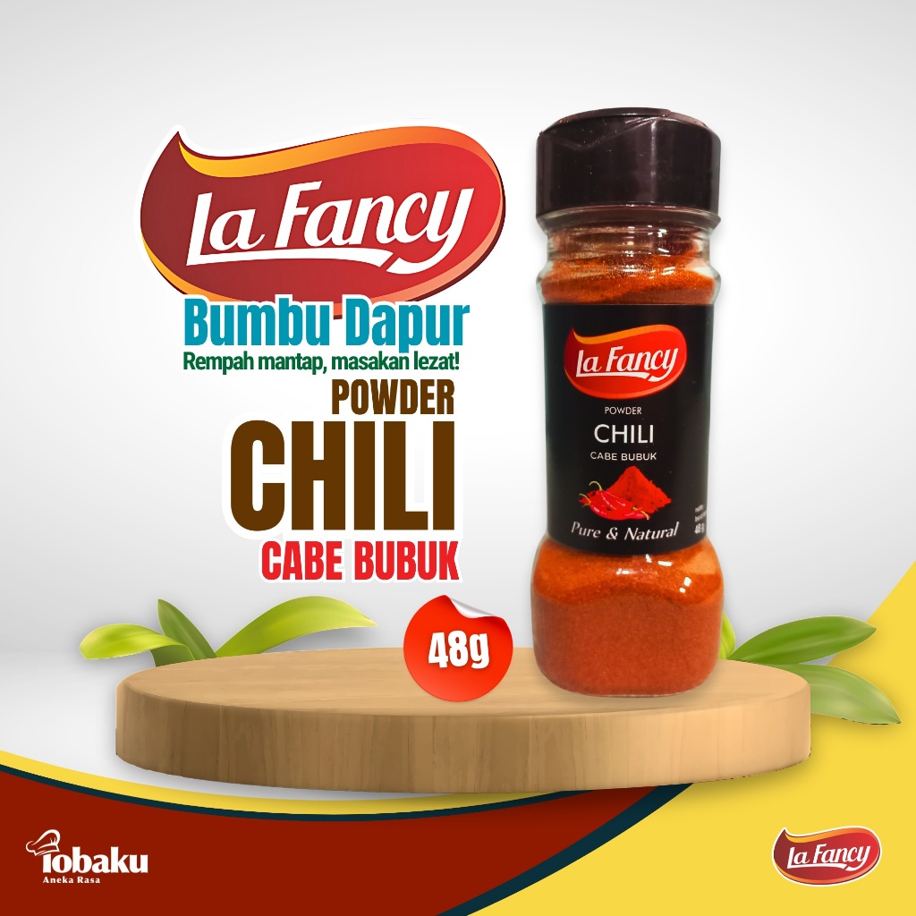 

LA FANCY Cabe Bubuk - Chili Powder - Bumbu Rempah Dapur 48g