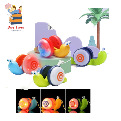 Mainan Anak Siput Tarik B091/90 Mainan Anak Siput Warna Warni