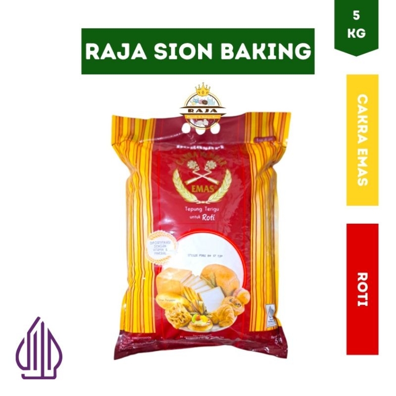 

Tepung Cakra Kembar Emas ROTI 5 KG