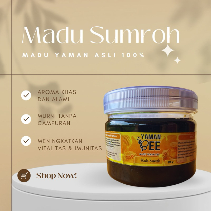 

Madu Sumroh Yaman Asli 250 gr, 500 gr | Kental, Murni, Langsung dari Yaman