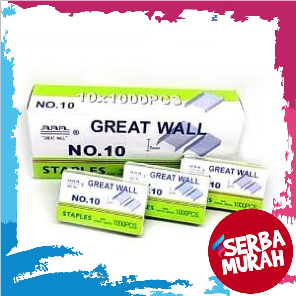 

Great Wall Isi Staples no 10 1pax 10pcs