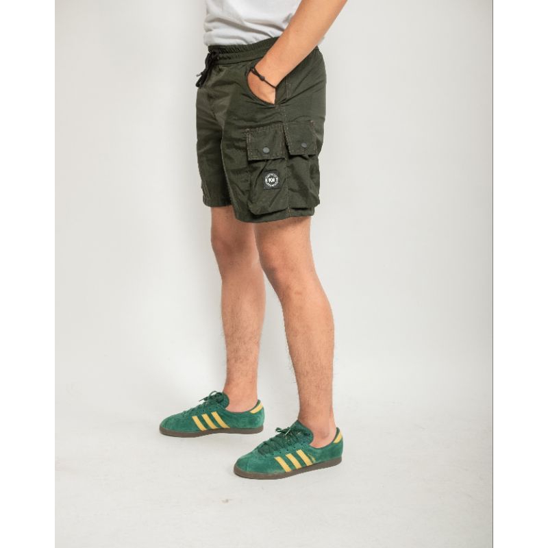 Troublemaker -  Short Pants Boardshort - Celana Pendek Cargo -  Casual Outfit - Gumlock Olive