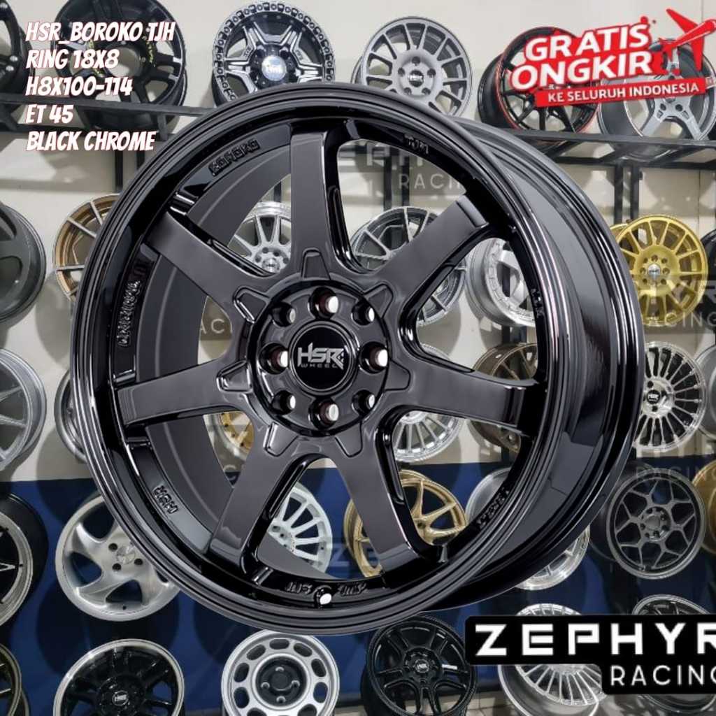 velg hsr ring 18 untuk altis, raize, corolla, baleno, fread, rocky hsr r18