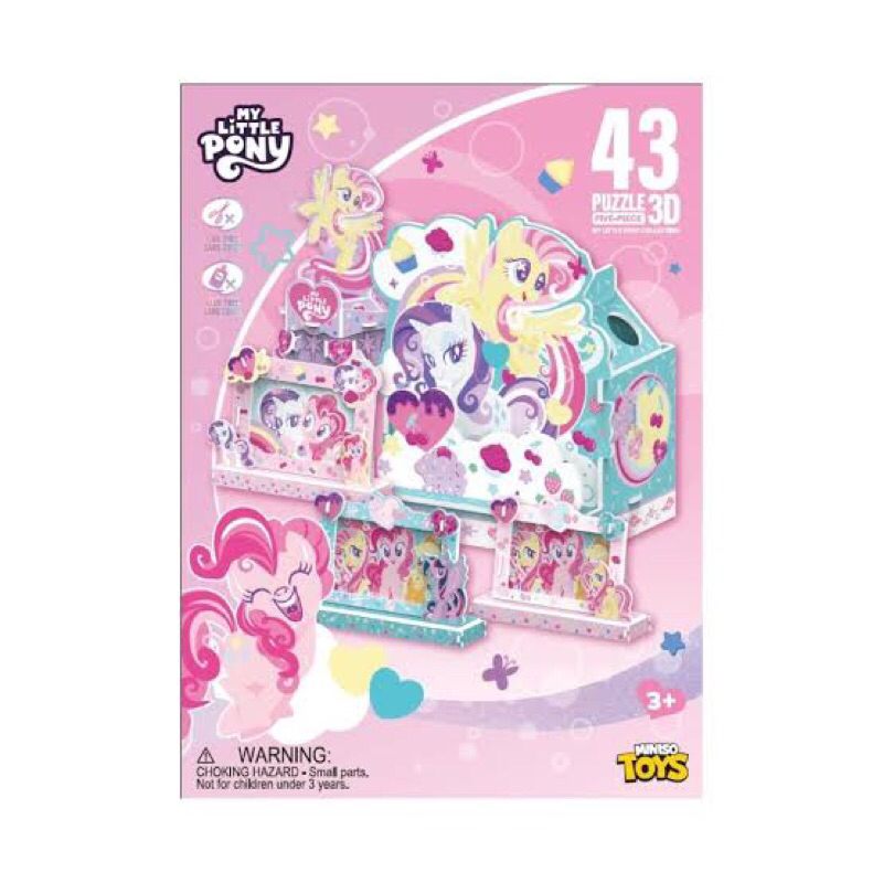 Miniso My Little Pony 3D Puzzle figure / mainan anak puzzle