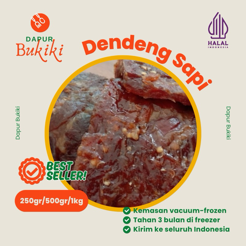 

Dapur Bukiki - Dendeng Sapi Asli Premium Halal Full Daging atau Campur Jando