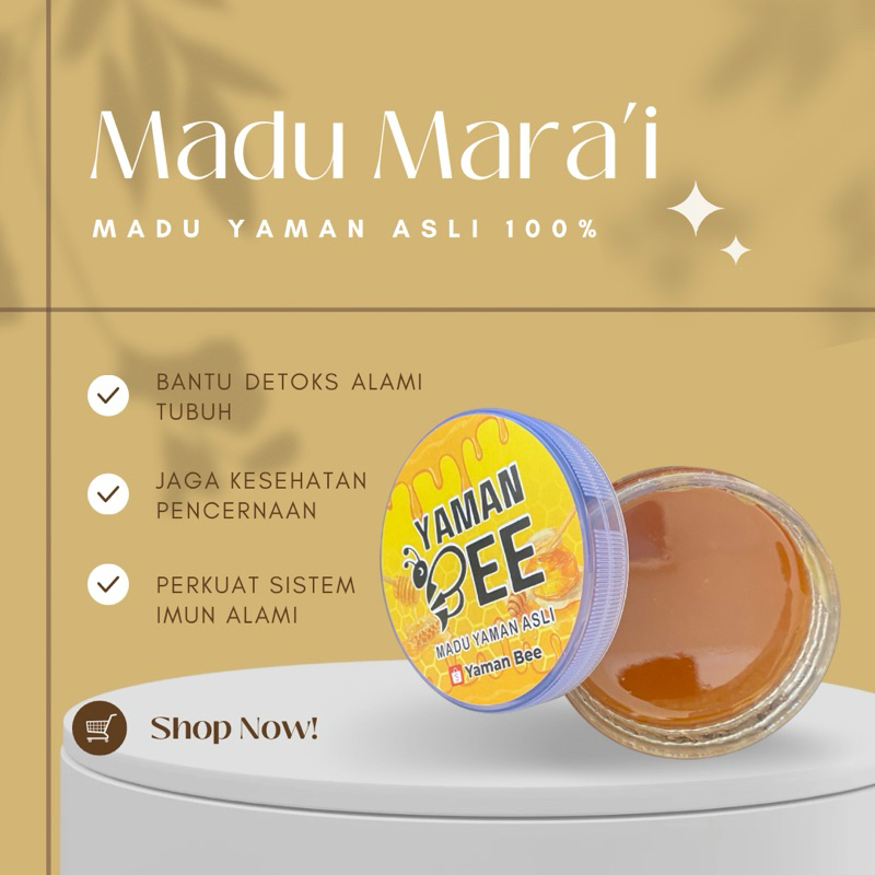 

Madu Yaman Al-Mara’i Asli 100%, Murni, Kental, Rasa Premium | Madu Yamanbee